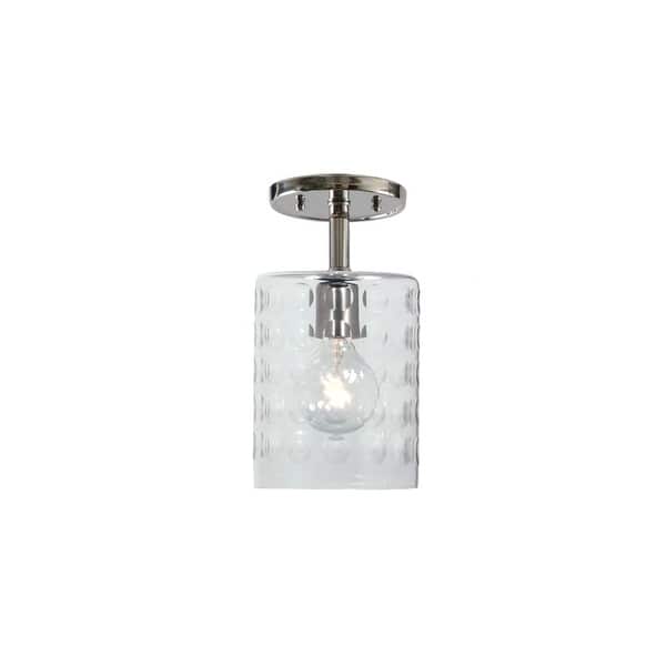 JVI Designs 130115G10 Grand Central 1 Light SemiFlush 10.5" Tall Ceiling Fixture with